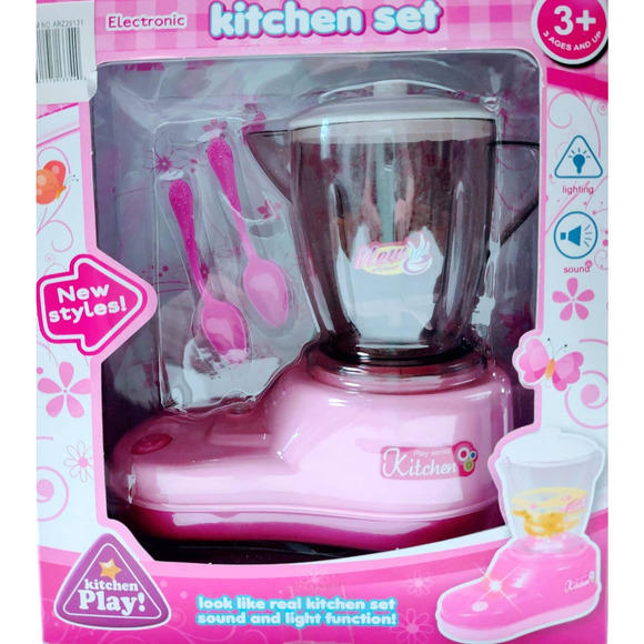 Electronic Pink Kitchen Set for kids ages 3+ - Picture 5 of 5